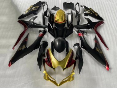 Online Oro Negro Mate Rojo Carenado Moto Suzuki GSXR 600 / GSXR 750 2006-2007