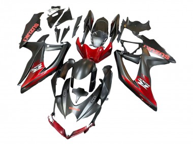 Online Negro Mate Rojo Carenado Moto Suzuki GSXR 600 / GSXR 750 2008-2010