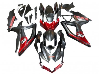 Online Negro Mate Rojo Carenado Moto Suzuki GSXR 600 / GSXR 750 2008-2010