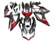 Online Negro Mate Rojo Carenado Moto Suzuki GSXR 600 / GSXR 750 2008-2010