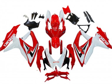 Online Blanco Rojo Negro Carenado Moto Suzuki GSXR 600 / GSXR 750 2008-2010