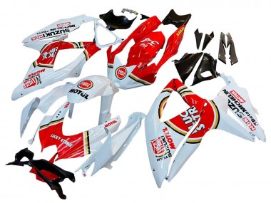 Online Blanco Rojo Motul Lucky Strike Carenado Moto Suzuki GSXR 600 / GSXR 750 2008-2010