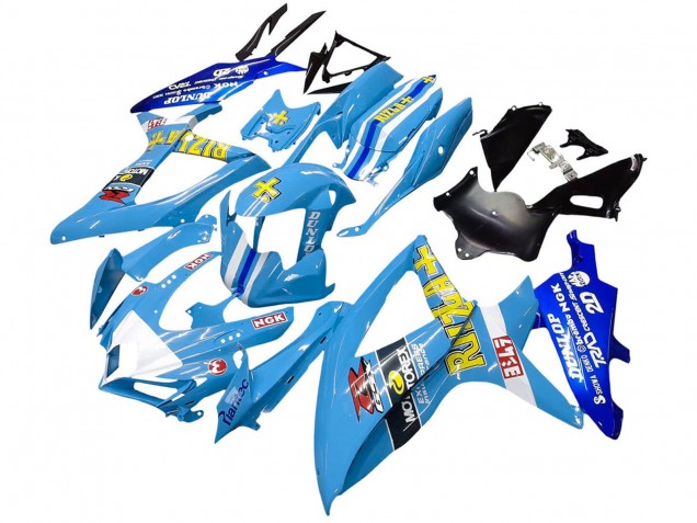 Online Azul Amarillo Rizla Carenado Moto Suzuki GSXR 600 / GSXR 750 2008-2010