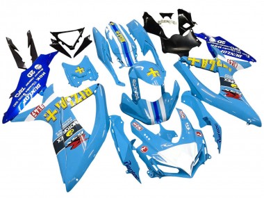 Online Azul Amarillo Rizla Carenado Moto Suzuki GSXR 600 / GSXR 750 2008-2010