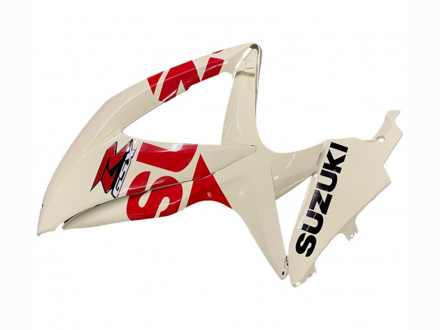Online Crema Blanco Rojo Negro Carenado Moto Suzuki GSXR 600 / GSXR 750 2008-2010