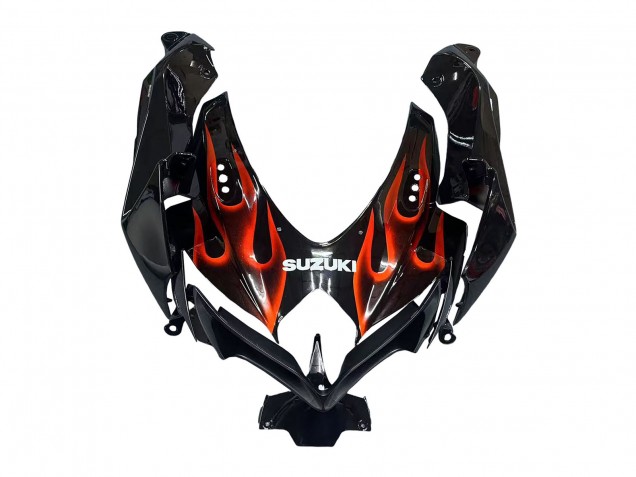 Online Negro Brillante Naranja Llama Carenado Moto Suzuki GSXR 600 / GSXR 750 2008-2010