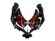 Online Negro Brillante Naranja Llama Carenado Moto Suzuki GSXR 600 / GSXR 750 2008-2010
