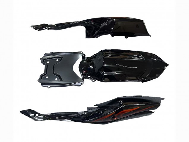 Online Negro Brillante Naranja Llama Carenado Moto Suzuki GSXR 600 / GSXR 750 2008-2010