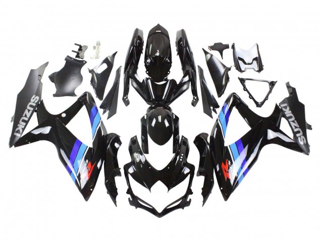 Online Negro Brillante Azul Carenado Moto Suzuki GSXR 600 / GSXR 750 2008-2010