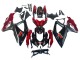 Online Rojo Negro Brillante Carenados Moto Suzuki GSXR 600 / GSXR 750 2008-2010
