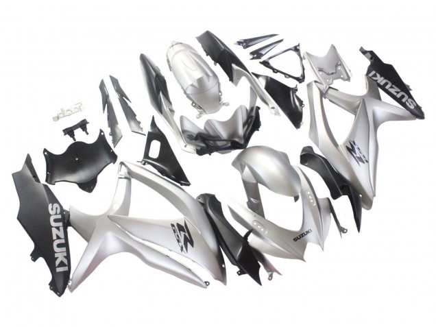 Online Plata Negro Mate Carenado Moto Suzuki GSXR 600 / GSXR 750 2008-2010