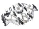 Online Plata Negro Mate Carenado Moto Suzuki GSXR 600 / GSXR 750 2008-2010