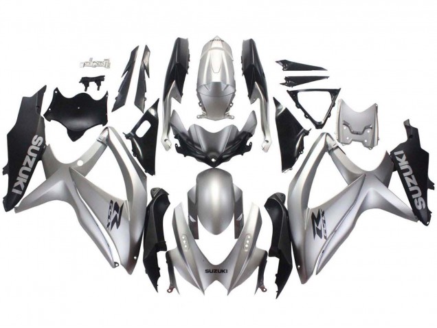 Online Plata Negro Mate Carenado Moto Suzuki GSXR 600 / GSXR 750 2008-2010