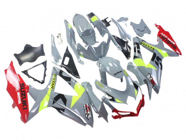 Online Gris Amarillo Rojo Carenado Moto Suzuki GSXR 600 / GSXR 750 2008-2010