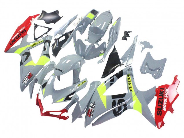 Online Gris Amarillo Rojo Carenado Moto Suzuki GSXR 600 / GSXR 750 2008-2010