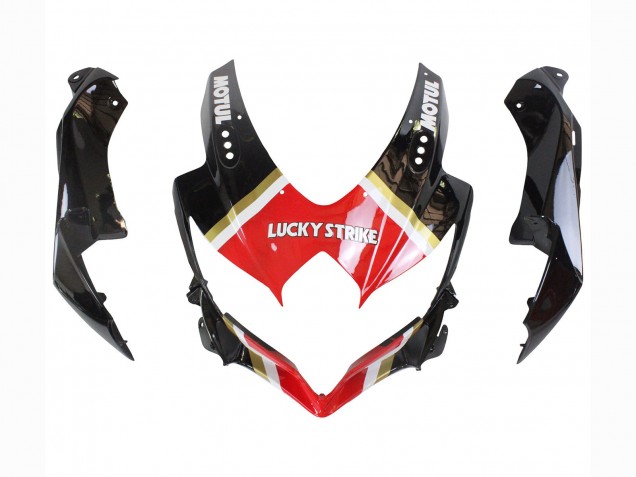 Online Negro Brillante Rojo Blanco Motul Lucky Strike Carenado Moto Suzuki GSXR 600 / GSXR 750 2008-2010