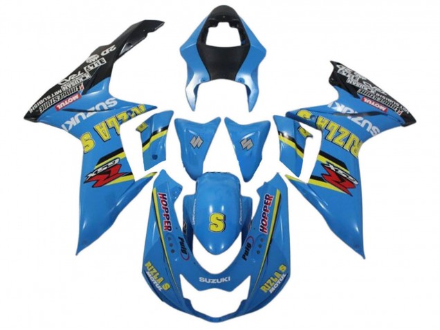 Online Azul Amarillo Negro Rizla Carenado Moto Suzuki GSXR 600 / GSXR 750 2011-2024