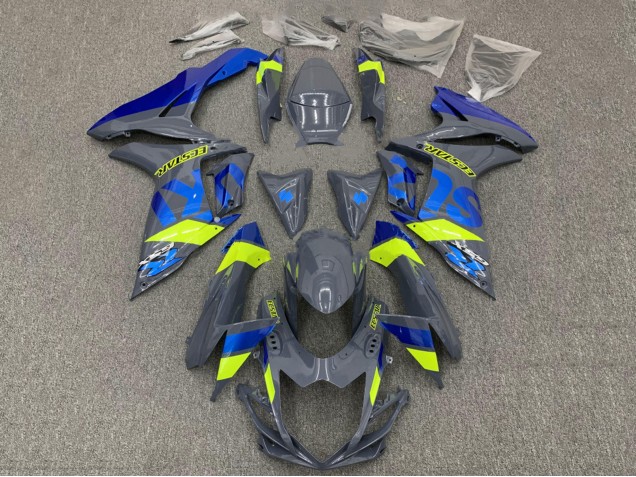 Online Nardo Gris Oscuro Azul Fluorescent Amarillo Carenado Moto Suzuki GSXR 600 / GSXR 750 2011-2024