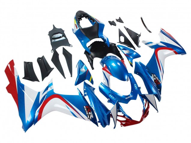 Online Azul Blanco Rojo Carenado Moto Suzuki GSXR 600 / GSXR 750 2011-2024