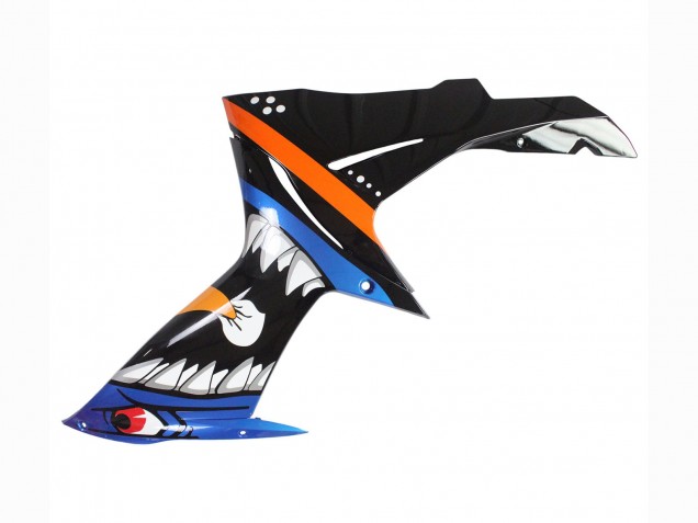 Online Azul Claro Naranja Negro Blanco Tiburón 46 Carenado Moto Suzuki GSXR 600 / GSXR 750 2011-2024