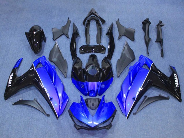Online Azul Negro Brillante Kits Carenados Moto Yamaha YZF R3/R25 2015-2018