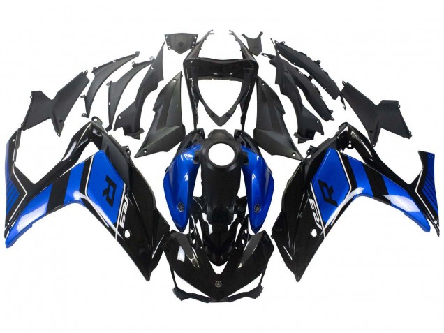 Online Azul Negro Brillante Carenados Moto Yamaha YZF R3/R25 2015-2018