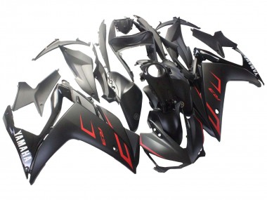 Online Negro Brillante Negro Mate Rojo Carenado Moto Yamaha YZF R3/R25 2015-2018