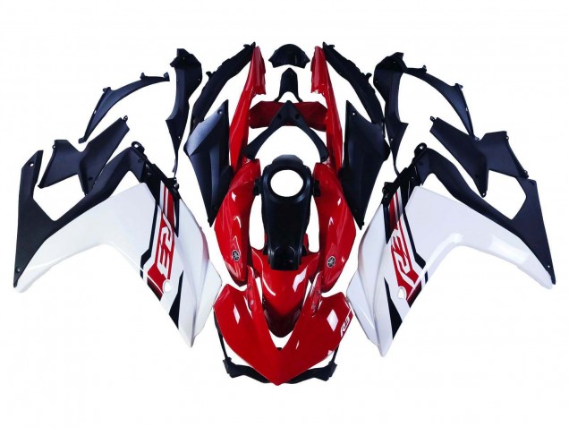 Online Blanco Rojo Negro Mate Carenado Moto Yamaha YZF R3/R25 2015-2018