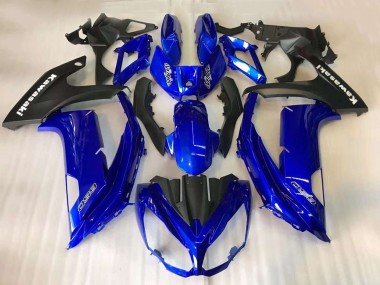 Online Azul Negro Mate Carenado Moto Kawasaki EX650 2012-2016