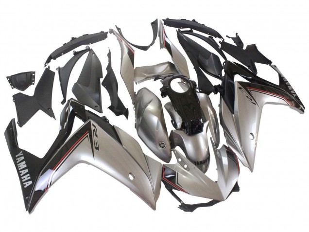 Online Plata Negro Carenado Moto Yamaha YZF R3/R25 2015-2018
