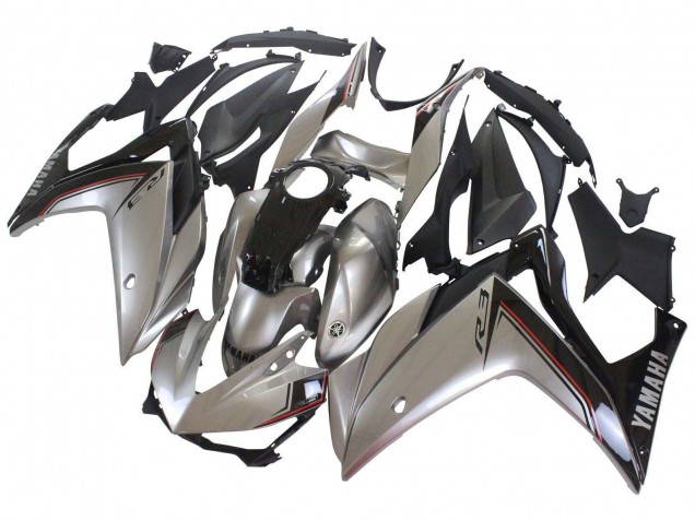 Online Plata Negro Carenado Moto Yamaha YZF R3/R25 2015-2018