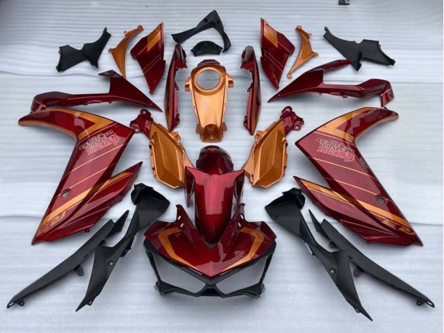 Online Rojo Naranja Carenado Moto Yamaha YZF R3/R25 2015-2018