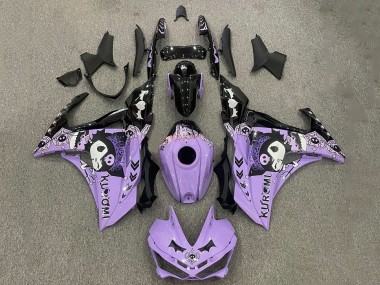 Online Púrpura Blanco Negro Carenado Moto Yamaha YZF R3/R25 2015-2018