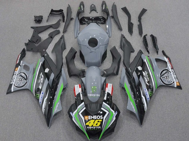 Online Nardo Gris Verde Negro ENEOS Monstruo 46 Carenado Moto Yamaha YZF R3/R25 2015-2018