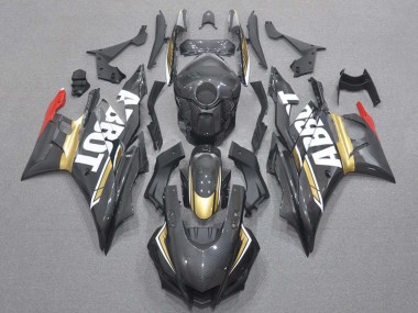 Online Rojo Oro Negro FibraCarbono Estilo Carenado Moto Yamaha YZF R3/R25 2019-2021