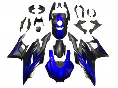 Online Azul Negro Mate Carenados Moto Yamaha YZF R3/R25 2019-2021
