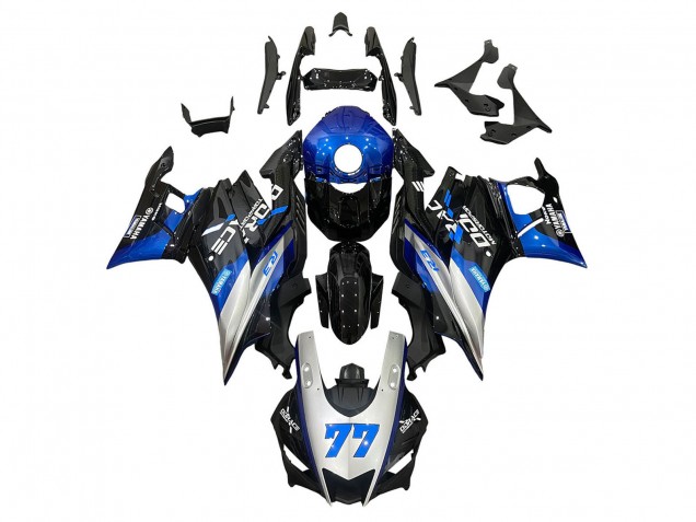 Online Plata Azul Negro 77 Carenado Moto Yamaha YZF R3/R25 2019-2021