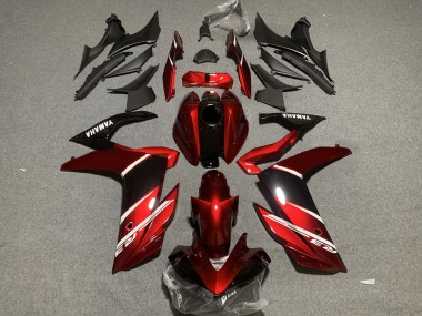 Online Rojo Blanco Negro Brillante Carenado Moto Yamaha YZF R3/R25 2019-2021