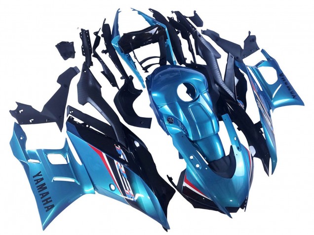 Online Azul Blanco Rojo Negro Carenados Moto Yamaha YZF R3/R25 2022-2024