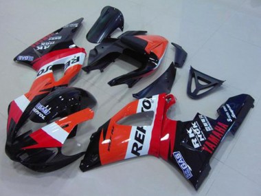 Online Naranja Blanco Rojo Negro Repsol Carenados Moto Yamaha YZF R1 2000-2001