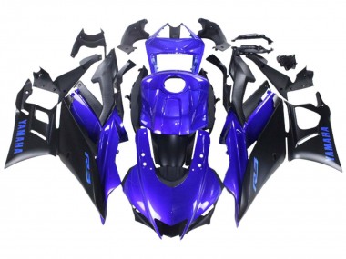 Online Azul Negro Mate Carenados Moto Yamaha YZF R3/R25 2022-2024