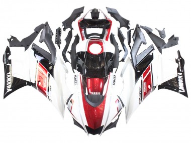 Online Blanco Rojo Negro Yamalube Carenado Moto Yamaha YZF R3/R25 2022-2024