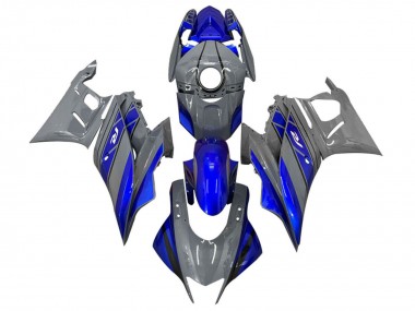 Online Gris Oscuro Azul Carenado Moto Yamaha YZF R3/R25 2022-2024