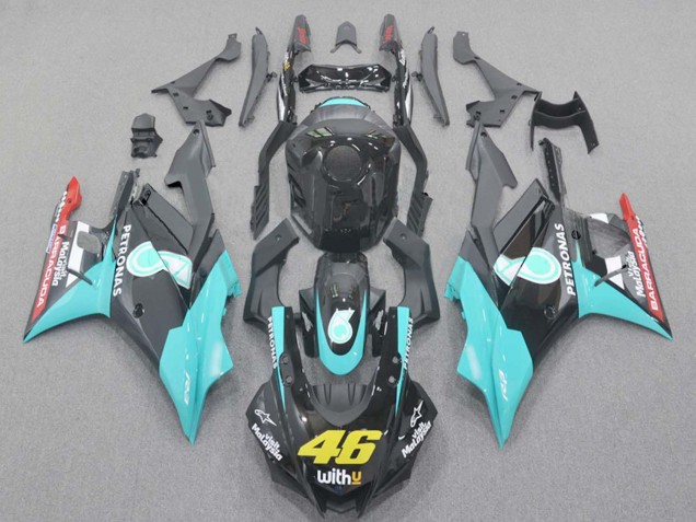 Online Azul Claro Rojo Negro Petronas 46 Carenado Moto Yamaha YZF R3/R25 2022-2024