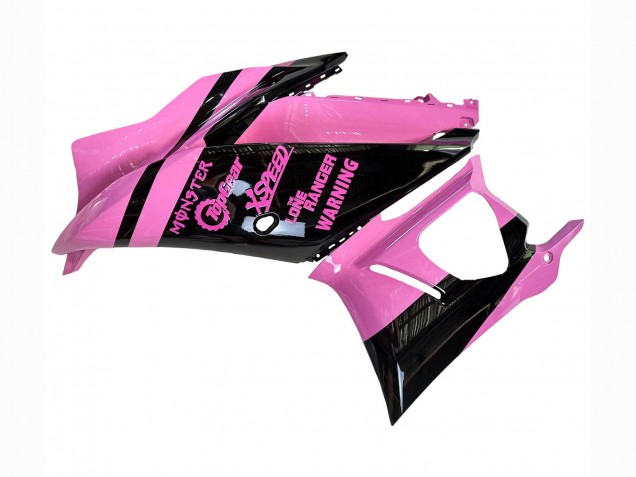 Online Rosa Negro Brillante Monstruo Carenado Moto Yamaha YZF R3/R25 2022-2024