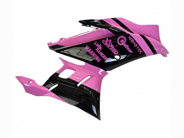 Online Rosa Negro Brillante Monstruo Carenado Moto Yamaha YZF R3/R25 2022-2024