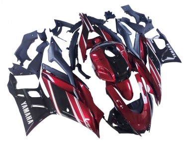 Online Rojo Blanco Negro Brillante Carenados Moto Yamaha YZF R3/R25 2022-2024