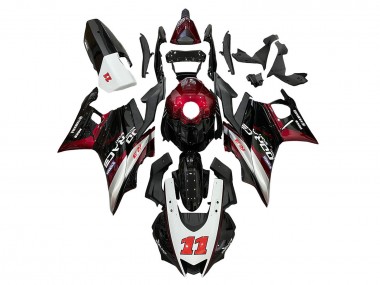 Online Rojo Plata Negro 11 Carenado Moto Yamaha YZF R3/R25 2022-2024