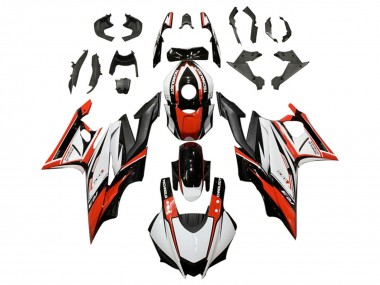 Online Blanco Rojo Negro Kits Carenados Moto Yamaha YZF R3/R25 2022-2024
