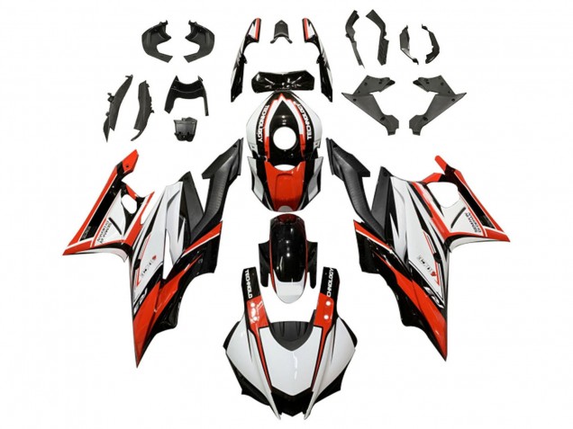 Online Blanco Rojo Negro Kits Carenados Moto Yamaha YZF R3/R25 2022-2024